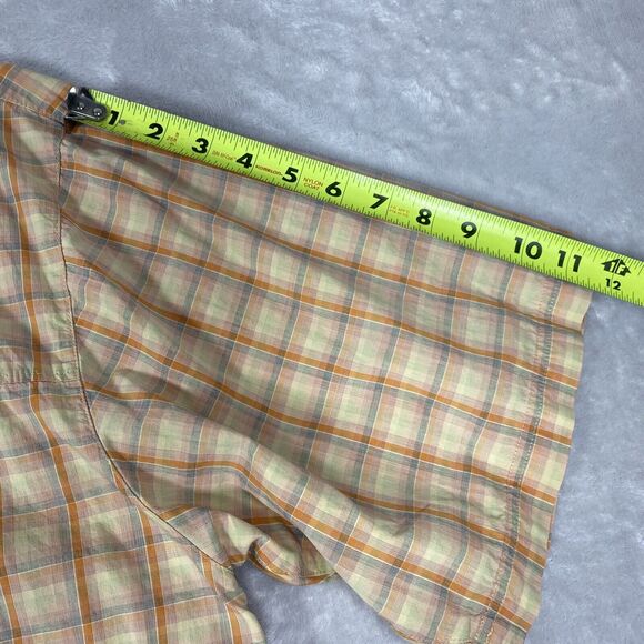 Simms Shirt Mens XLarge Orange Plaid Cor3 Short Sleeve Fishing - Picture 6 of 11